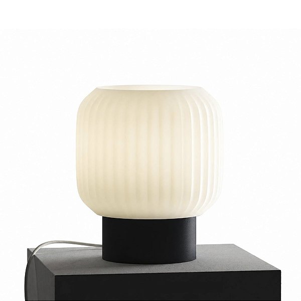Luminária Abajur de mesa, quarto, Estilo Cogumelo - Base Preta
