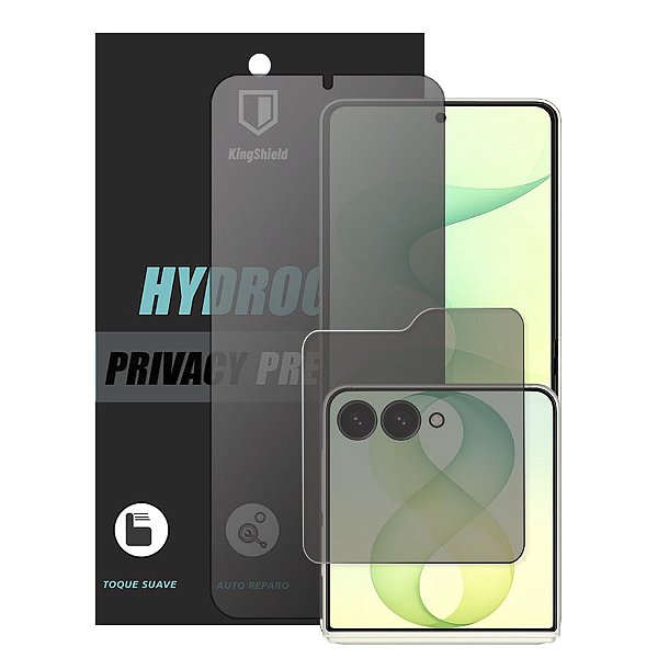 Película Para Galaxy Z Flip 8 Kingshield Gel (Tela+Visor) - Privacidade