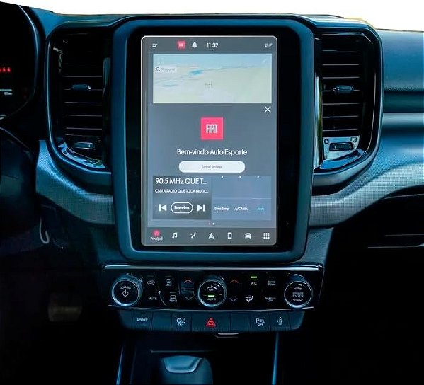 Película Multimídia Fiat Toro 2022 a 2027 10P Nano Vidro - Clear