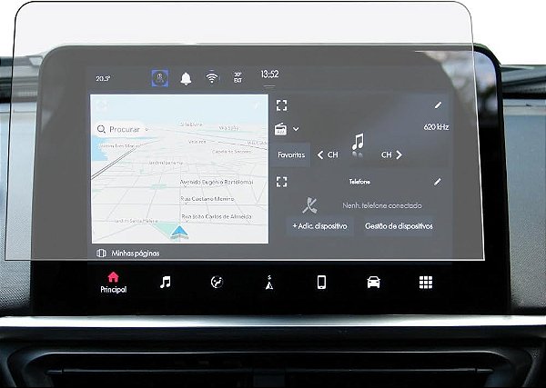 Película Multimídia Fiat FASTBACK/PULSE 2022 a 2027 Nano Vidro - Clear