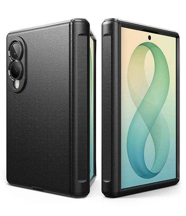 Capa Capinha Ringke Onyx Flap  Para Galaxy Z Fold 8 - Preto