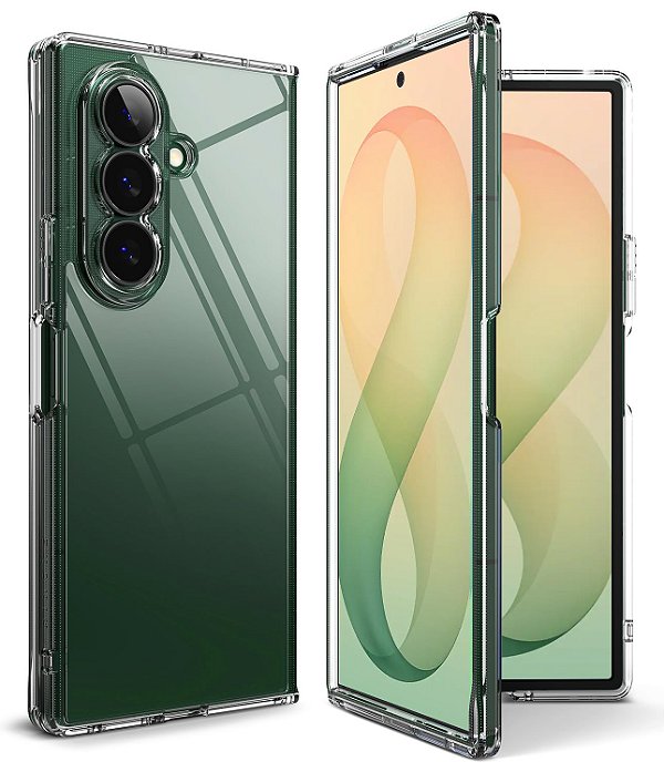 Capa Capinha Ringke Fusion Para Galaxy Z Fold 8 Ultra - Clear