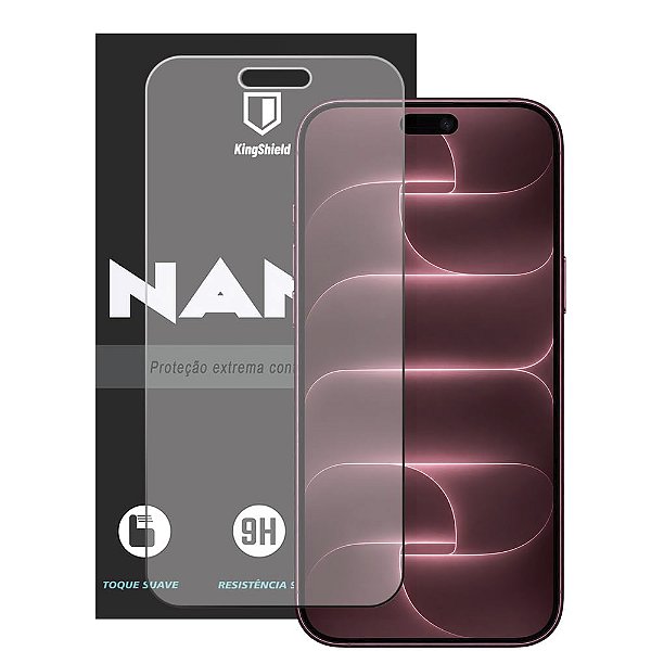 Película Para iPhone 18 Pro (6.3) KingShield Nano Vidro - Fosca