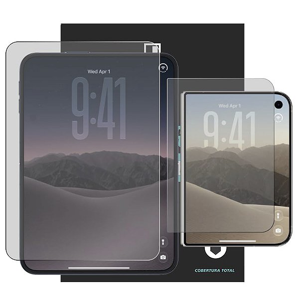 Película Para iPhone Duo Kingshield Hydrogel (Tela + Visor) Clear