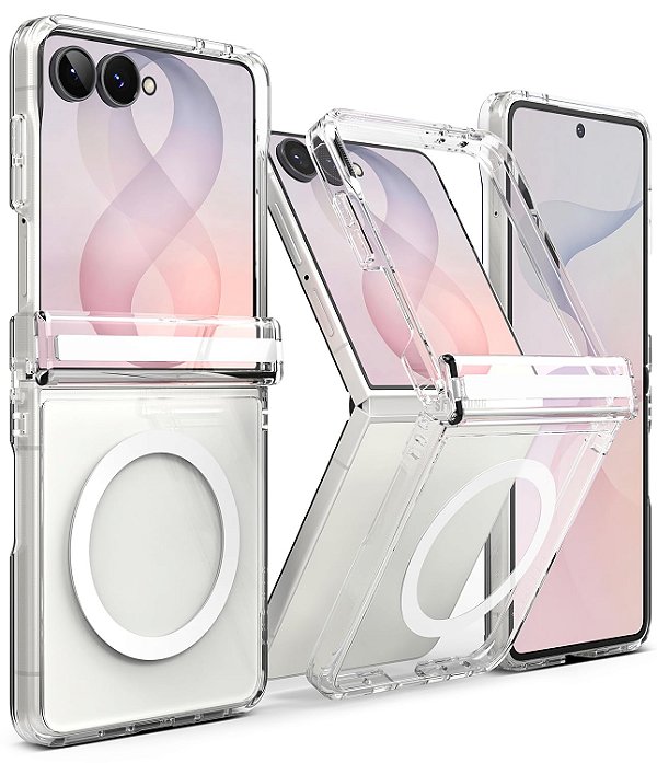 Capa Ringke Fusion Flap Magsafe Para Galaxy Z Flip 8 - Clear