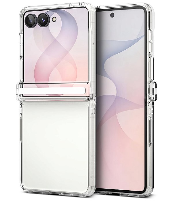 Capa Capinha Ringke Fusion Flap Para Galaxy Z Flip 8 - Clear