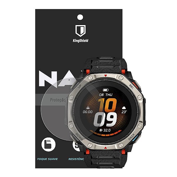 Película Para Amazfit T-Rex Dual Solar Kingshield Nano Vidro (2xUnids)