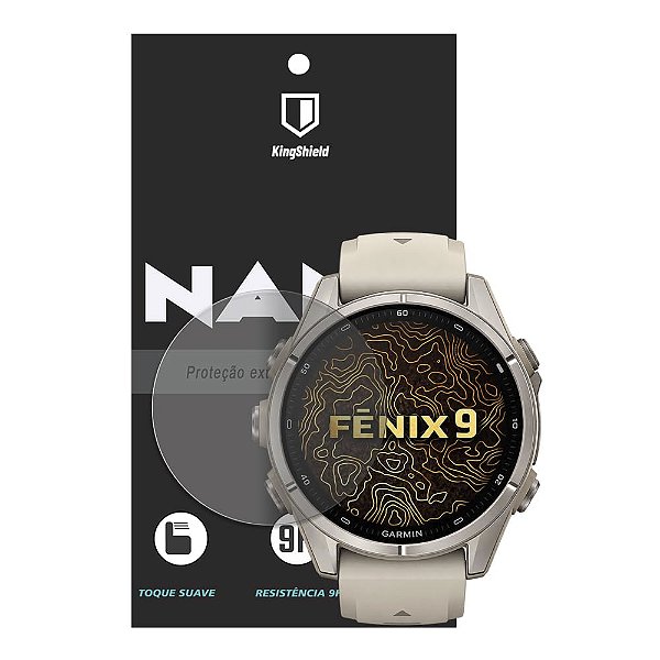Película Para Fenix 9/9 Pro (43mm) Kingshield Nano Vidro (2xUnids)