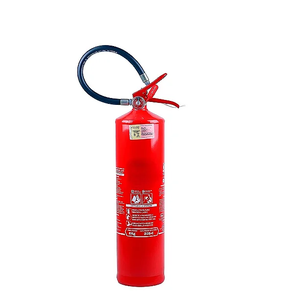 Extintor de Pó Químico 6 kg ABC - 4A; 40B:C