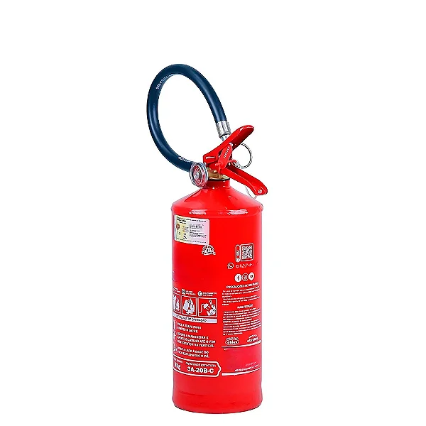 Extintor de pó quimico 8 kg ABC - 4A 40BC