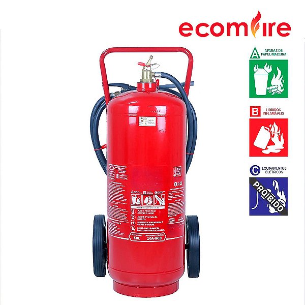 Extintor Sobre Rodas Espuma Mecanica 50 Litros 10A 80B