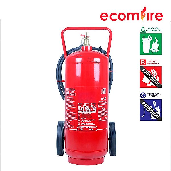 Extintor Sobre Rodas Agua 75 Litros A