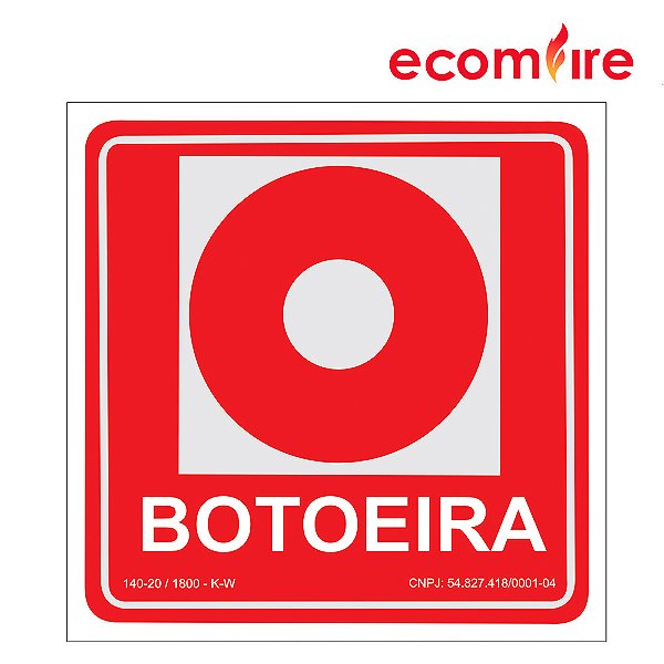 Placa De Sinalização - Botoeira - EB1