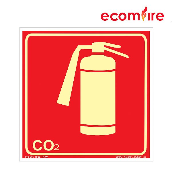 Placa De Sinalização - Extintor CO2 - E5