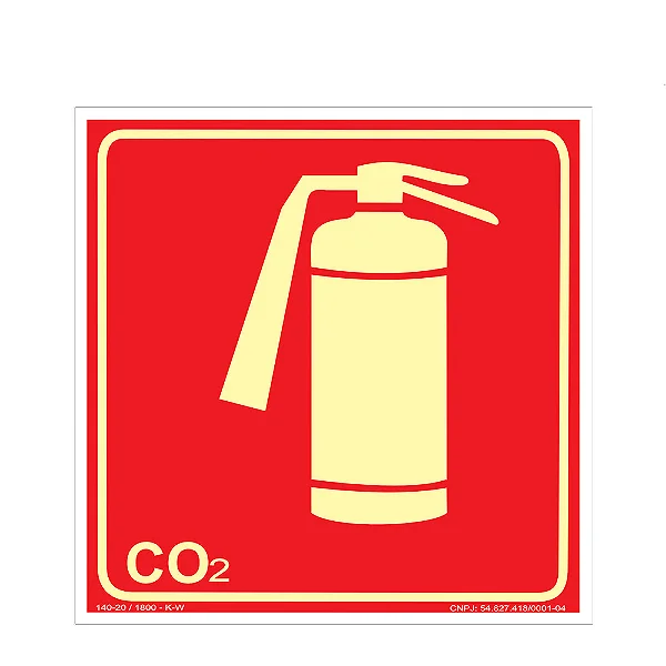 Placa De Sinalização - Extintor CO2 - E5