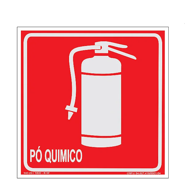 Placa De Sinalização - Pó Quimico - E5