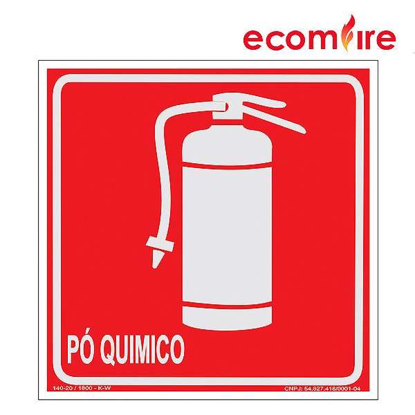 Placa De Sinalização - Pó Quimico - E5