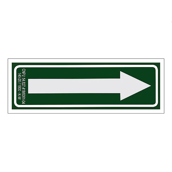 Placa De Sinalização - Rodapé C1