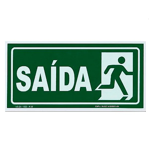 Placa De Sinalização - Saída