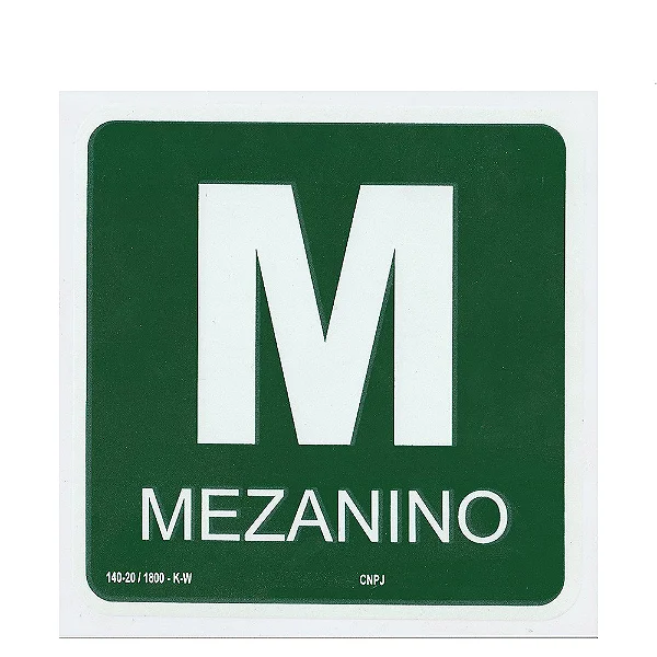 Placa De Sinalização - Mezanino