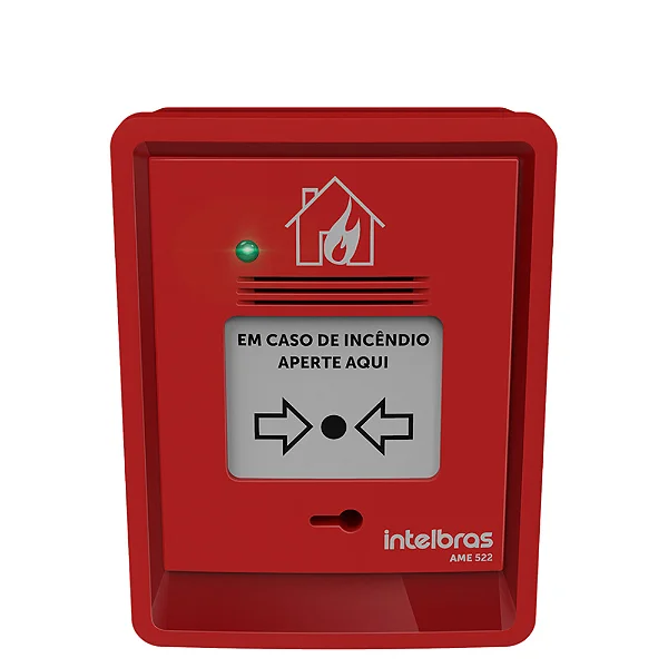 Acionador Manual Endereçavel Intelbras AME 522(Com Sirene)