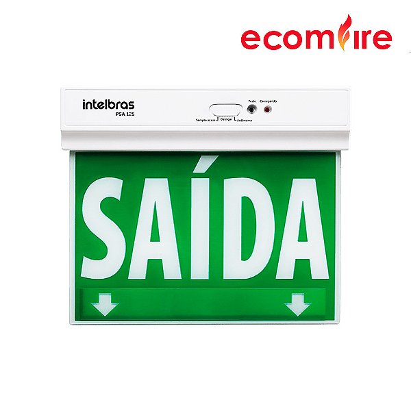 Luminária de Balizamento Placa de Sinalização Intelbras PSA125 - Face Unica