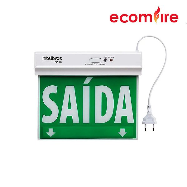 Luminária de Balizamento Placa de Sinalização Intelbras PSA225 - Dupla Face