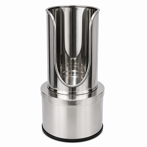 Suporte para Extintor de Solo em Aço Inox Pequeno - Tipo Torre