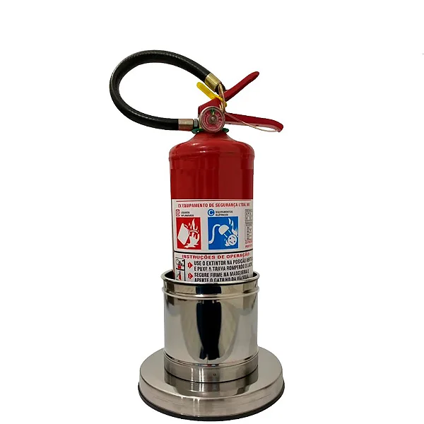 Suporte de Solo em Aço Inox Pequeno – Tipo Cartola