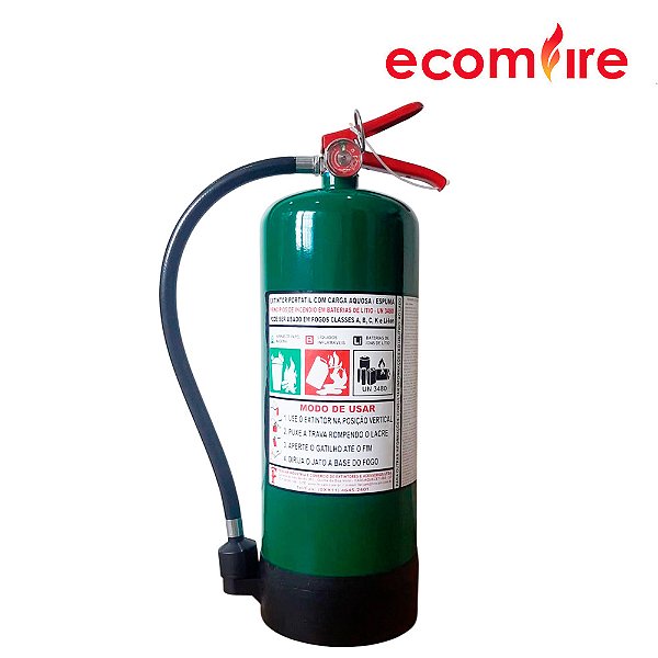 Extintor para bateria de Lítio (Lithium) 6 Litros