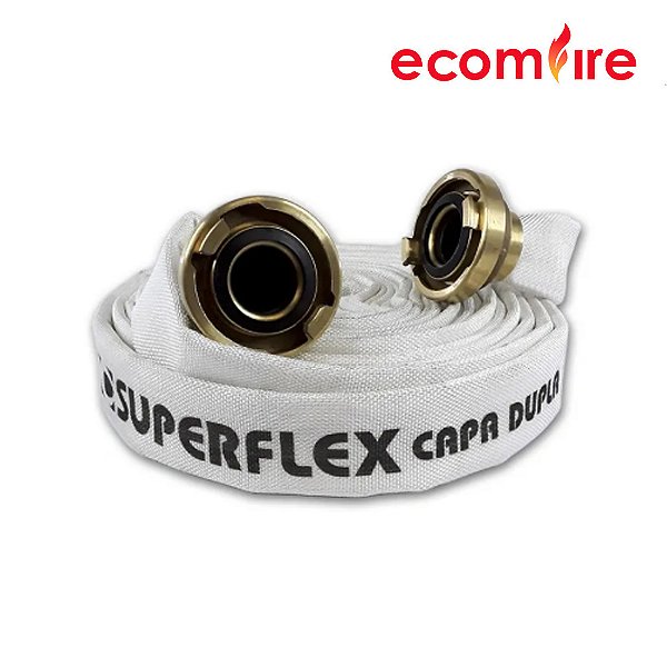 Mangueira de Incêndio TIPO 3 - 1.1/2" SUPERFLEX CAPA DUPLA - 30 METROS