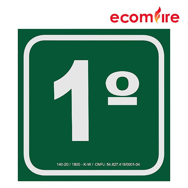 Placa de Sinalização - 1º Andar