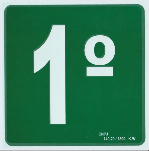 Placa de Sinalização - 1º Andar