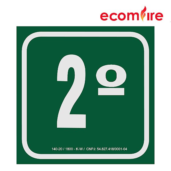 Placa de Sinalização - 2º Andar