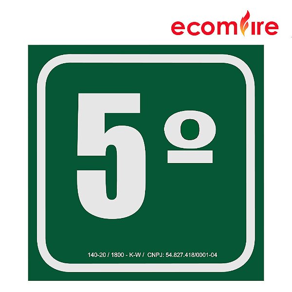 Placa de Sinalização - 5º Andar