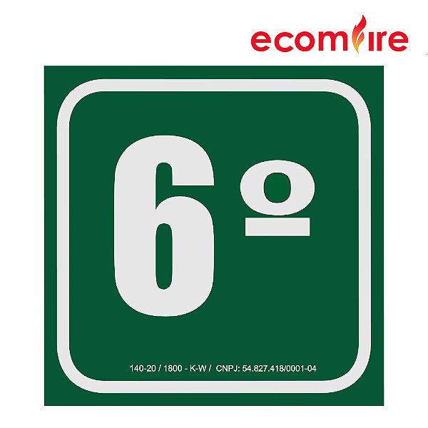 Placa de Sinalização - 6º Andar