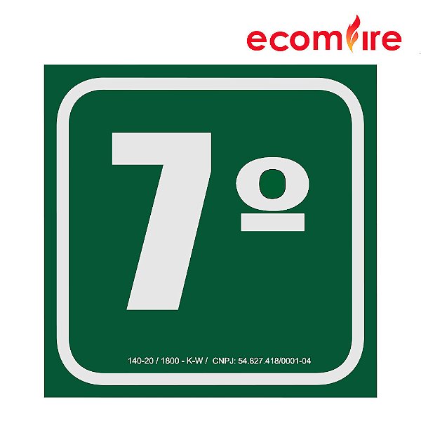 Placa de Sinalização - 7º Andar