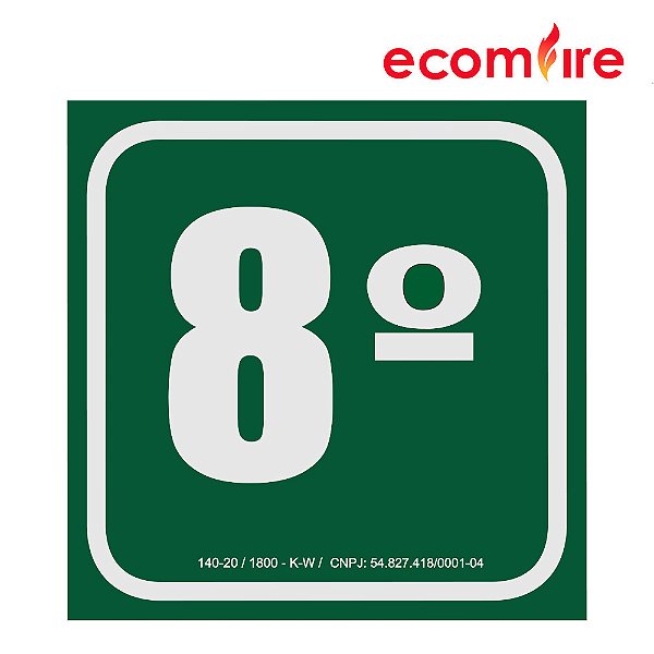 Placa de Sinalização - 8º Andar