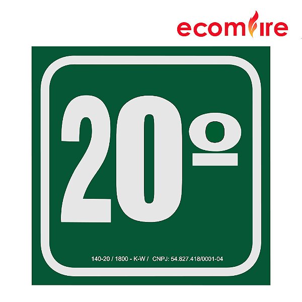 Placa de Sinalização - 20º Andar