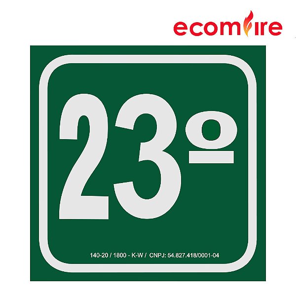 Placa de Sinalização - 23º Andar