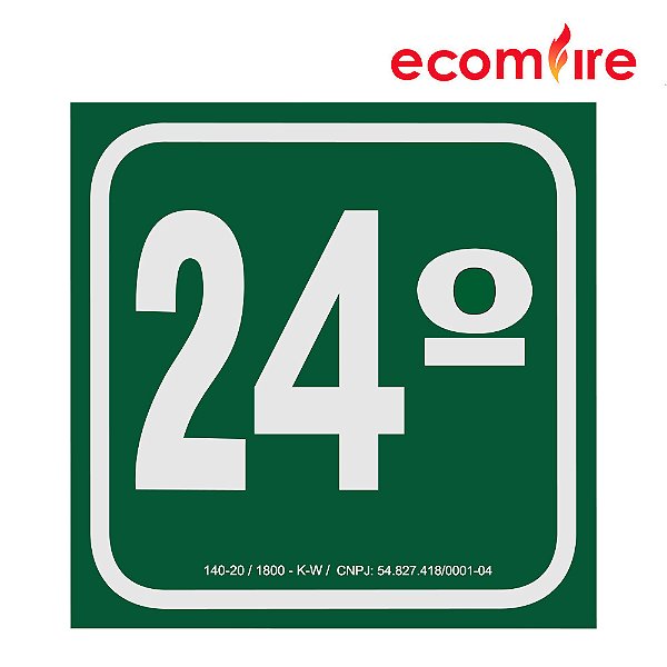 Placa de Sinalização - 24º Andar