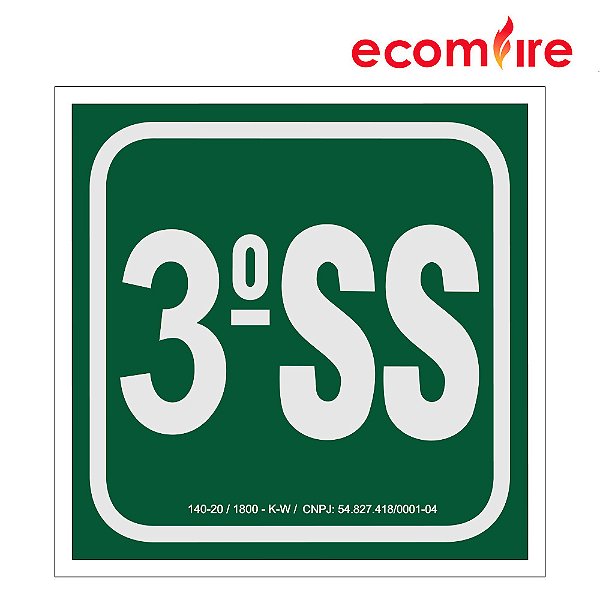 Placa de Sinalização - 3º Subsolo