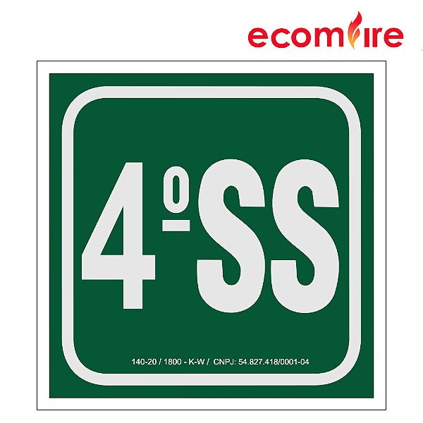 Placa de Sinalização - 4º Subsolo