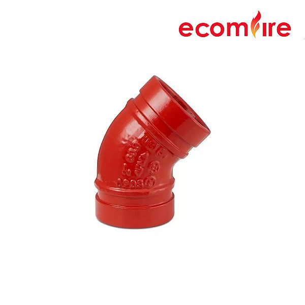 Cotovelo (Joelho) Ranhurado 45°