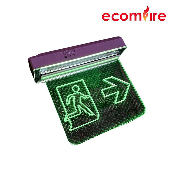 Luminária de Emergência Em Acrílico para Teto - Rota e Fuga