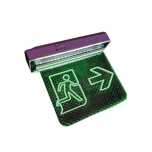 Luminária de Emergência Em Acrílico para Teto - Rota e Fuga