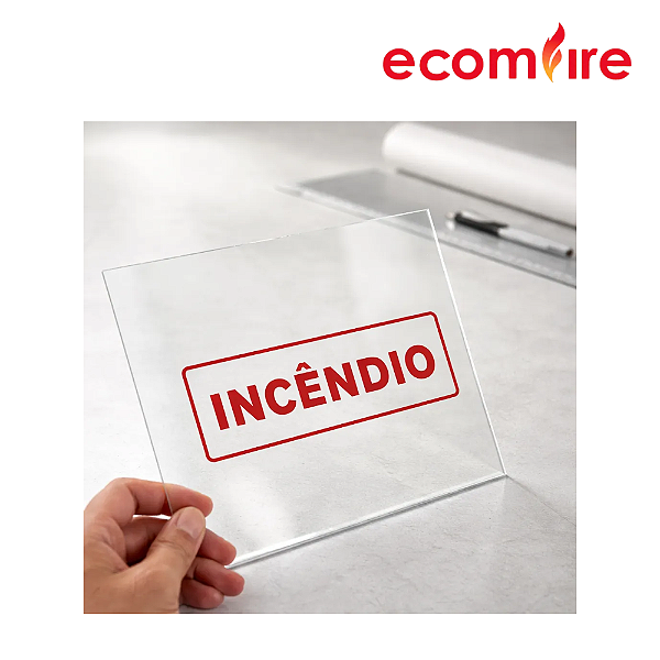 Visor Acrílico para Hidrante 23x23cm Resistente