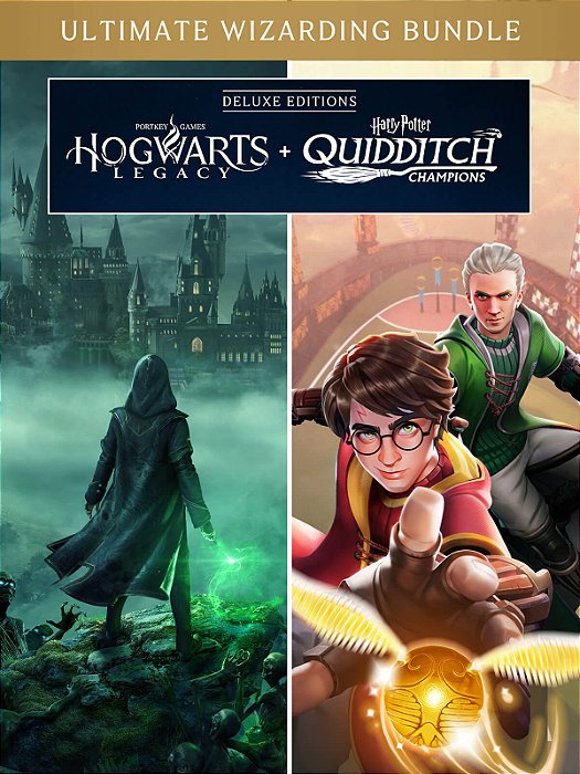 Pacote Edição Deluxe Hogwarts Legacy + Harry Potter: Campeões do Quadribol