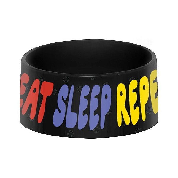 Comedouro Pet - EAT SLEEP REPEAT