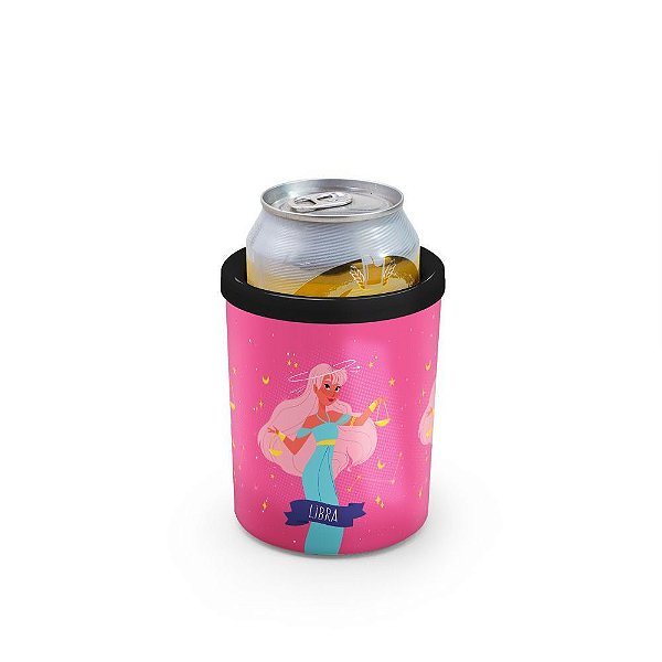 Porta Latas 350ml SIGNOS - Libras - Rosa